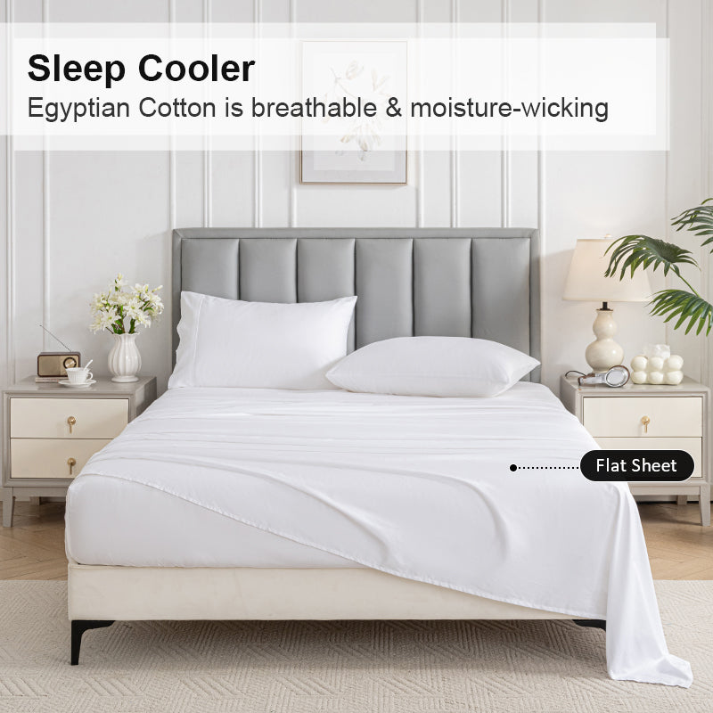 Green Egyptian Cotton Flat Sheet TARHUS Flat Sheet