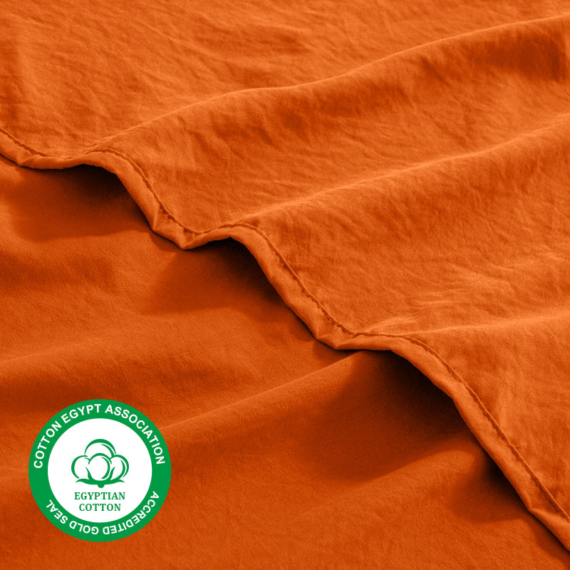 Green Egyptian Cotton Flat Sheet TARHUS Flat Sheet