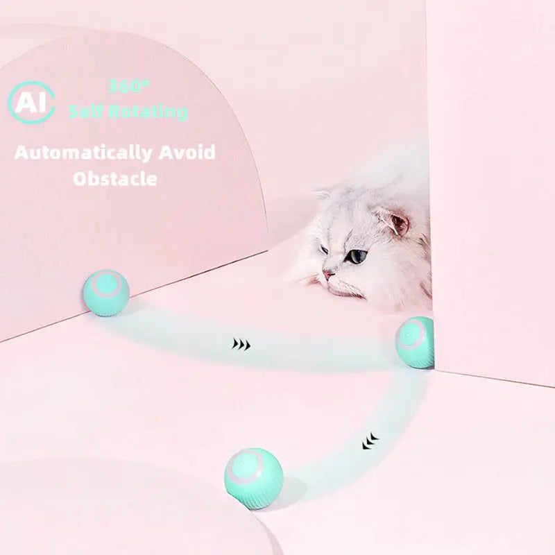 PowsPlay™ | 360° Rotating Interactive Cat Toy - TARHUS