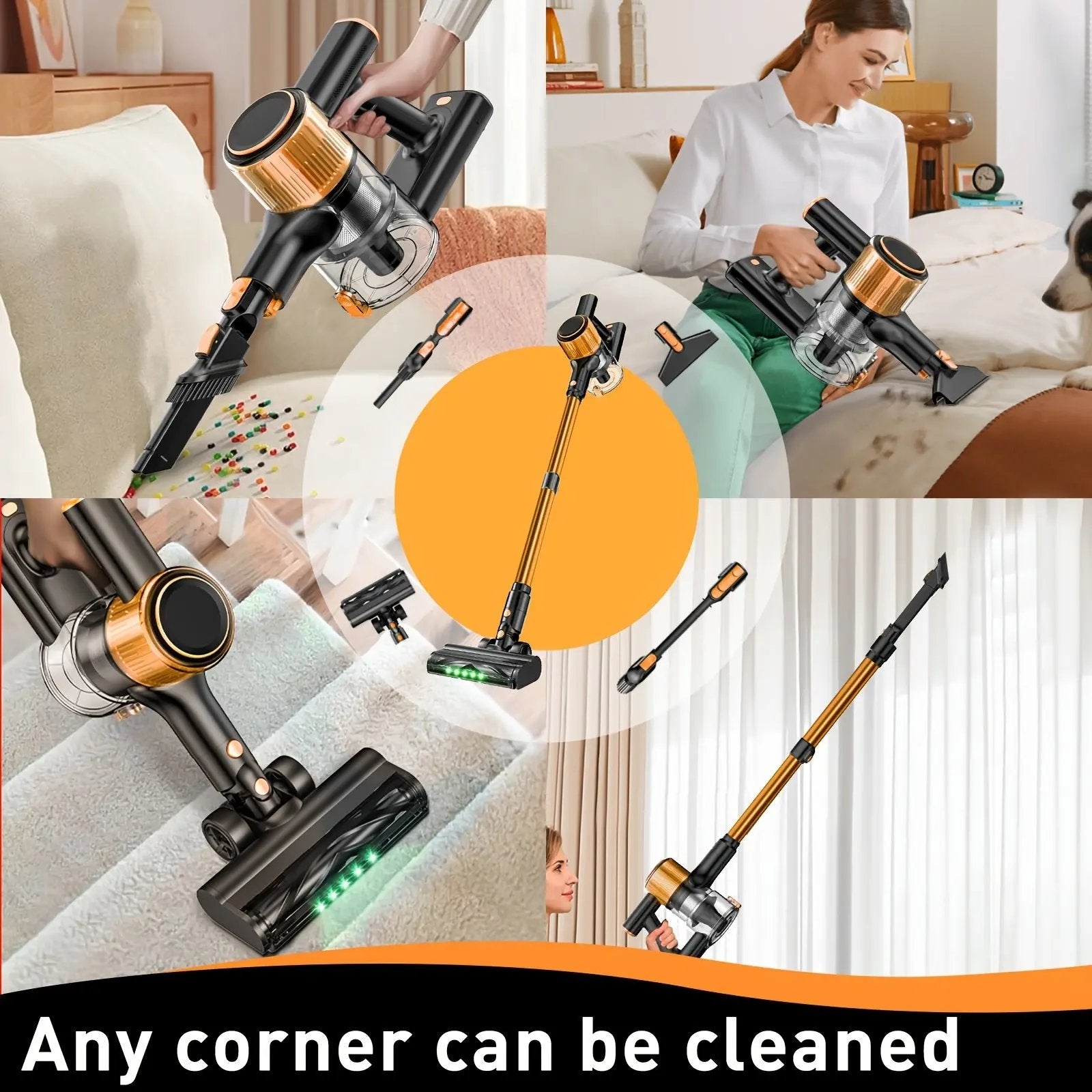 8-in-1 Lightweight Cordless Vacuum Cleaner - TARHUS