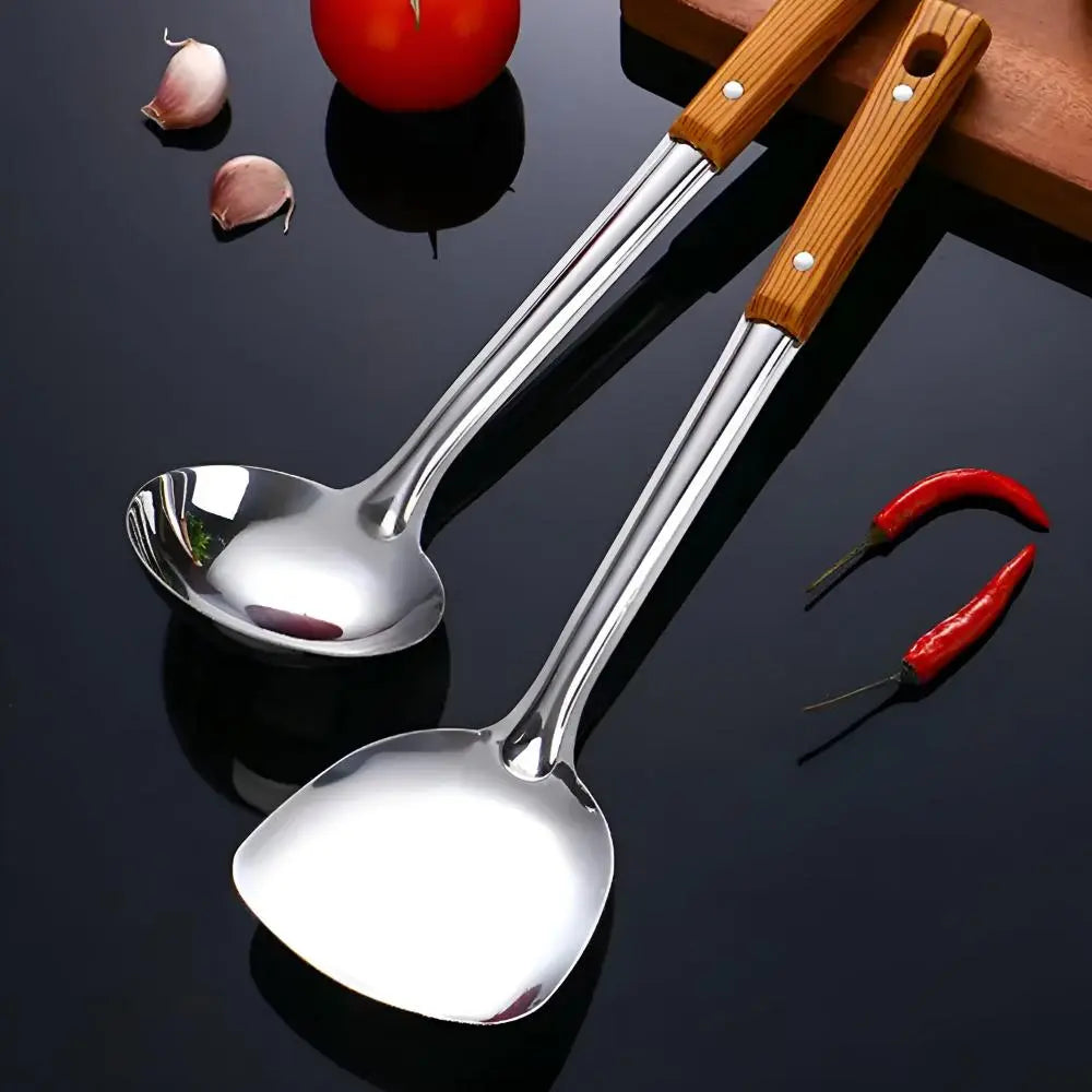 Stainless Steel Kitchen Utensil Set | Durable Everyday Cooking Tools TARHUS Cooking Utensils