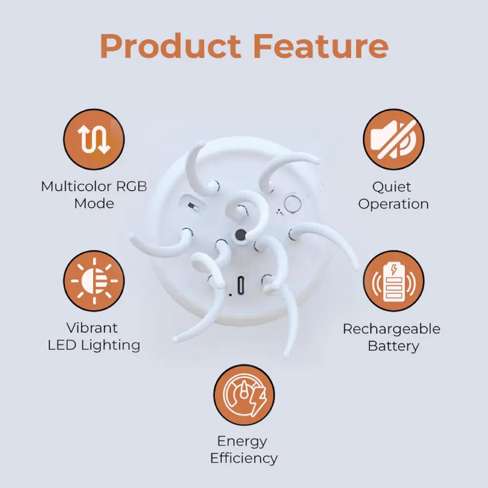 AquaFlow Jellyfish LED Lamp - TARHUS