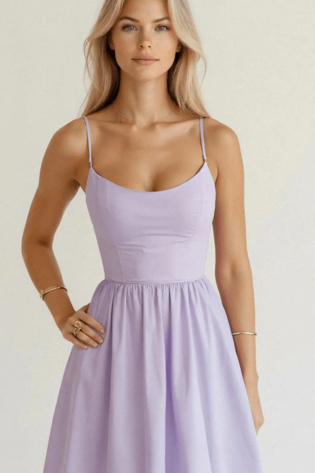 Aurevia | Women Ascot Style A Line Wedding Guest Midi Dress TARHUS