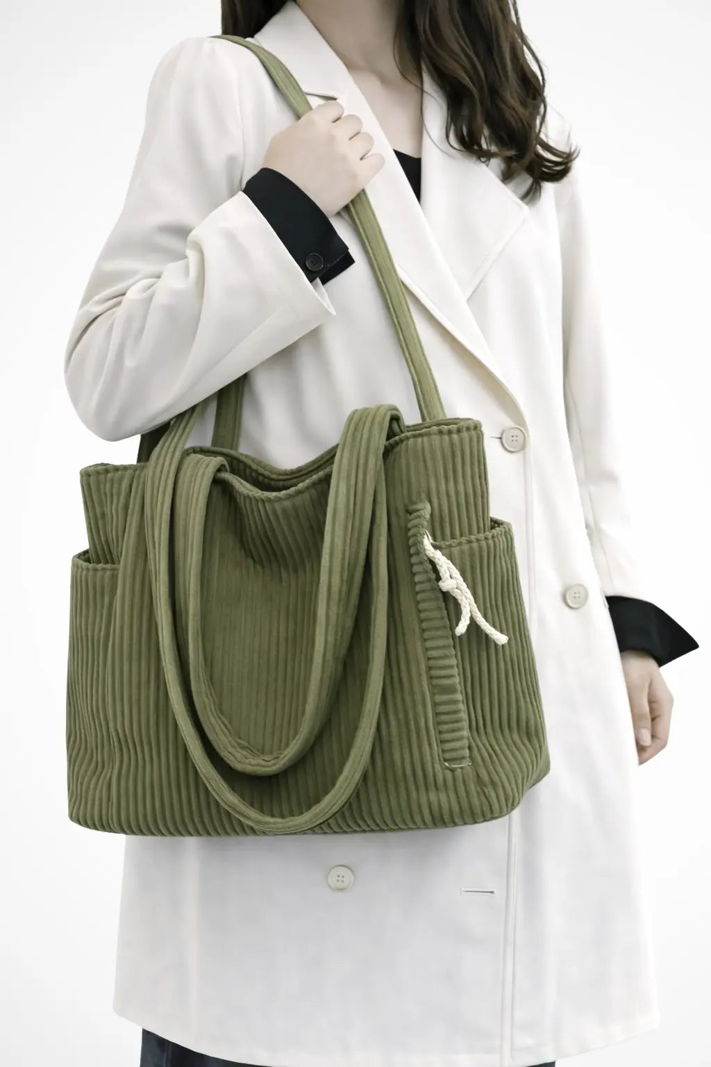 Cordelia | Women Corduroy Everyday Tote Bag TARHUS
