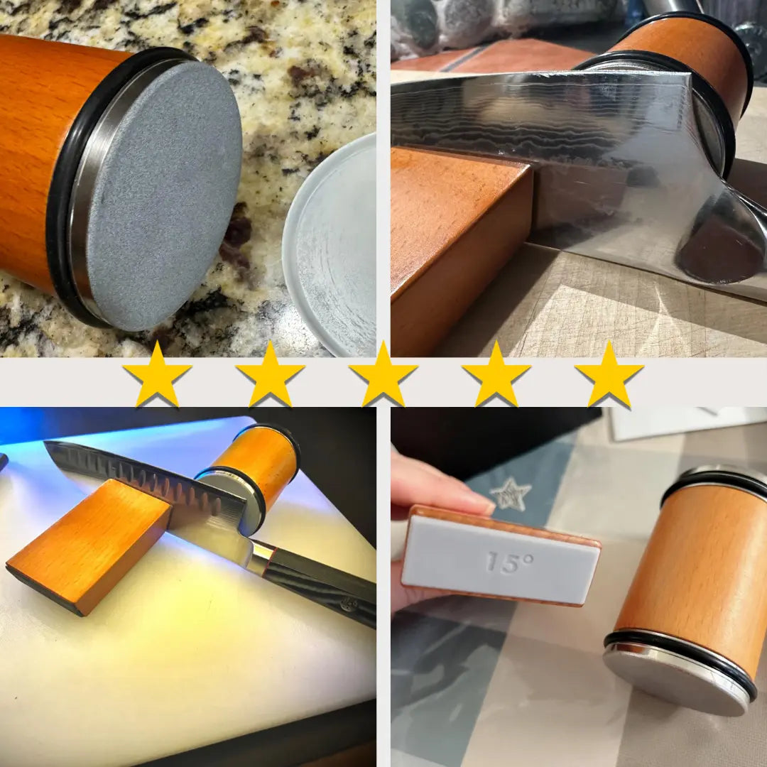 Rolling Knife Sharpener – Precision Edge Tool for Kitchen Knives | Compact, Handheld & Easy to Use - TARHUS