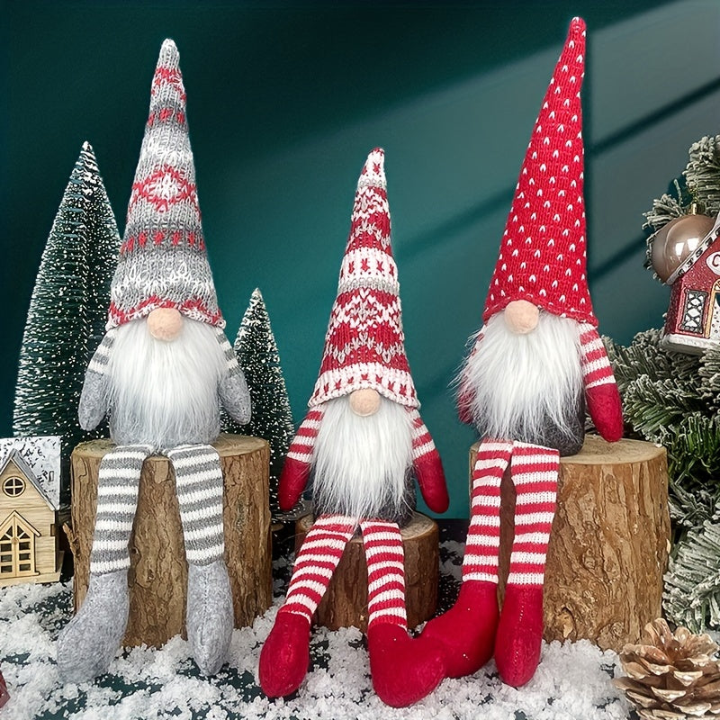 Festive Christmas Gnome Decoration – Whimsical Holiday Dwarfs for Cozy Winter Charm TARHUS Christmas