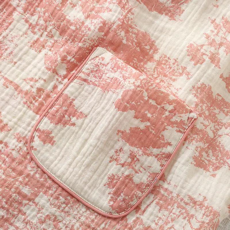 Refresh Cotton Gauze Kimono Pajama Set - TARHUS