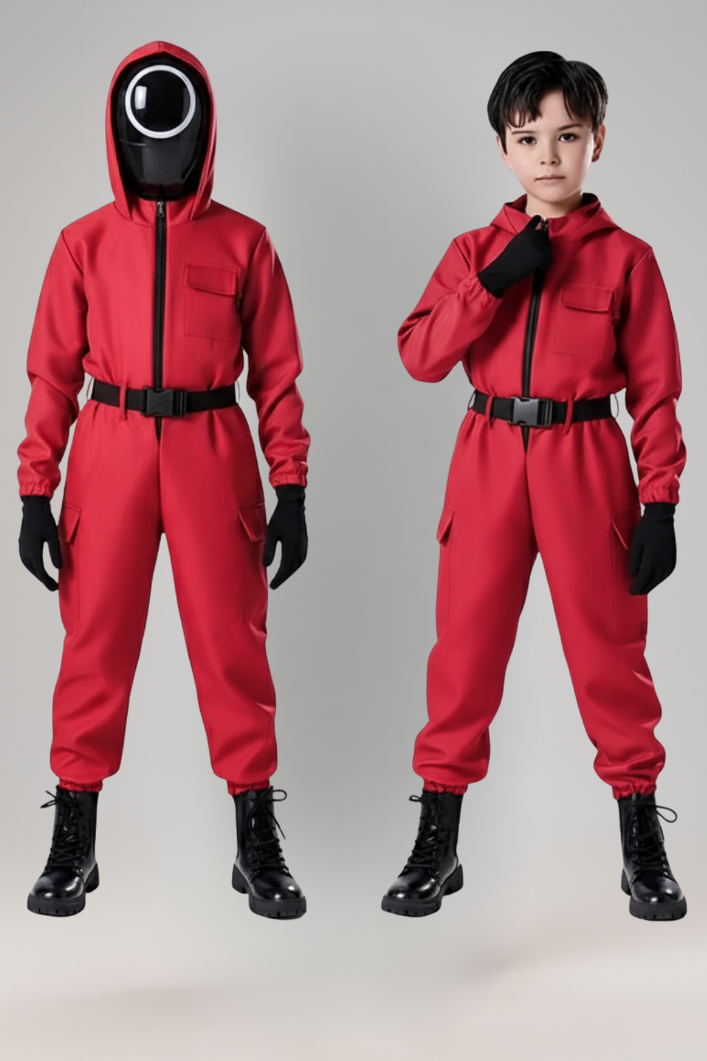 Kids Game Costume Scary Halloween Jumpsuit | Cosplay Mask Guard TARHUS Halloween Costume