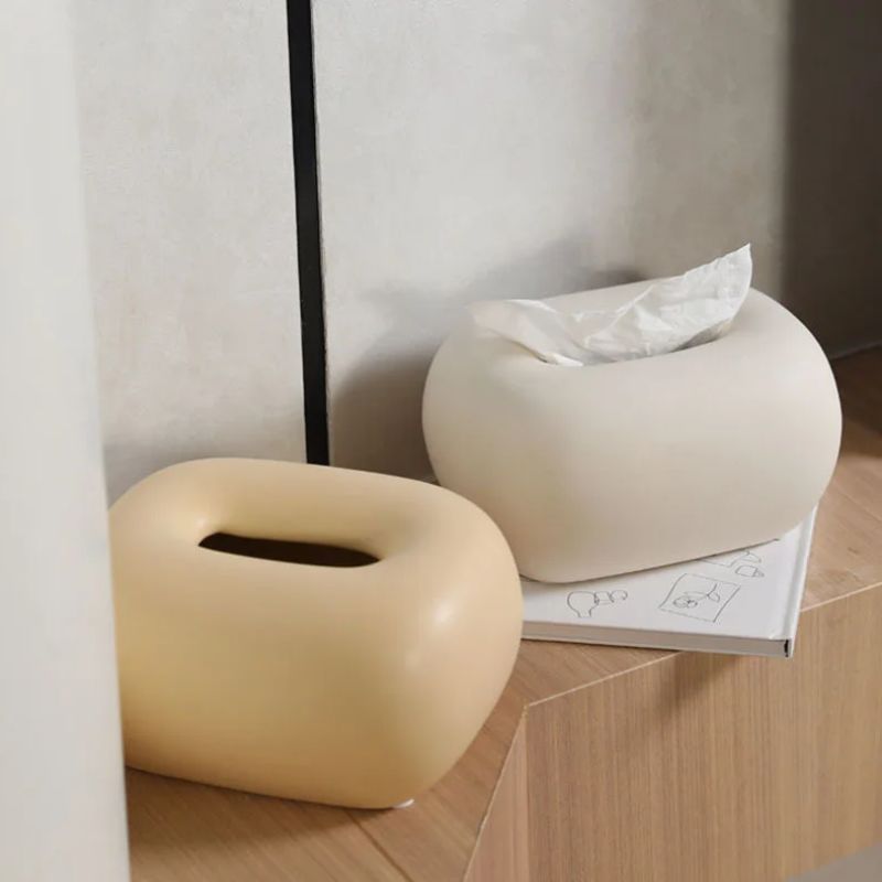 Terso | Ceramic Tissue Box – Handcrafted Decorative Tissue Holder TARHUS Home Accessories
