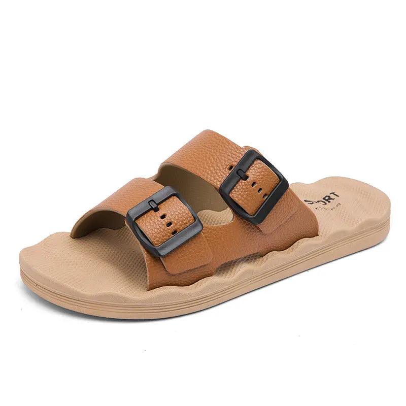Delmar | Comfort Slides – Adjustable Dual-Strap Sandals with Ergonomic Sole TARHUS Men Shoes