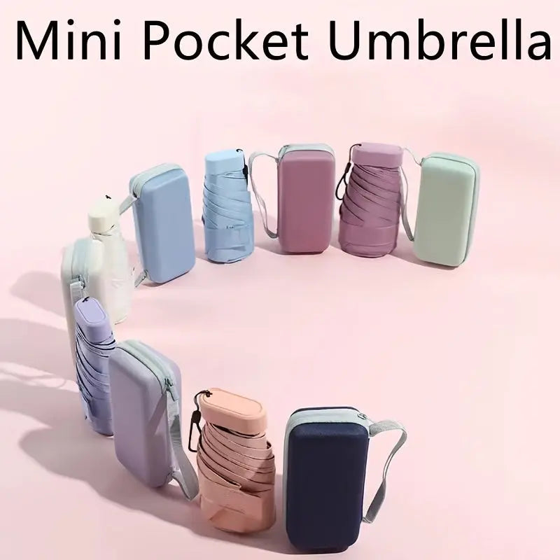 Mini Pocket Umbrella – Six-Fold, UV Protection | Lightweight & Portable - TARHUS