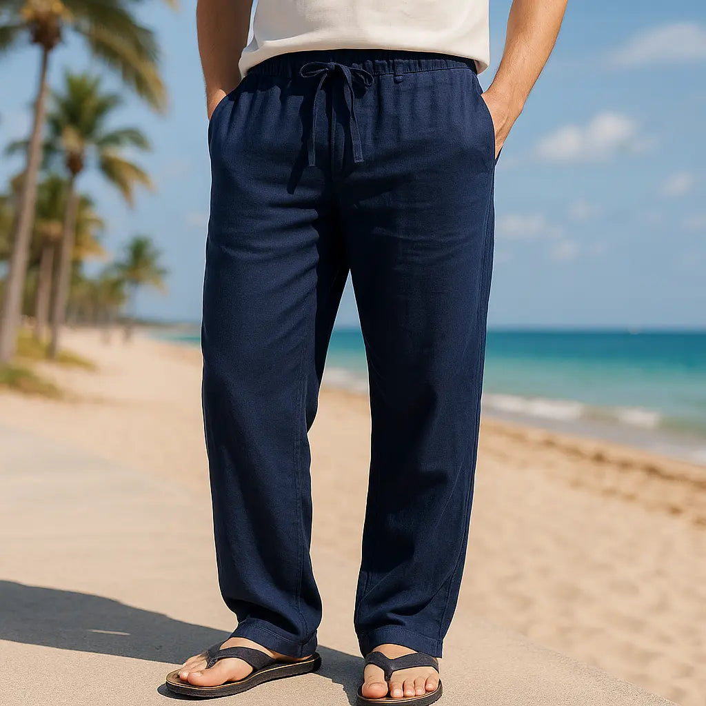 Riva - Linen Cotton Pants - TARHUS