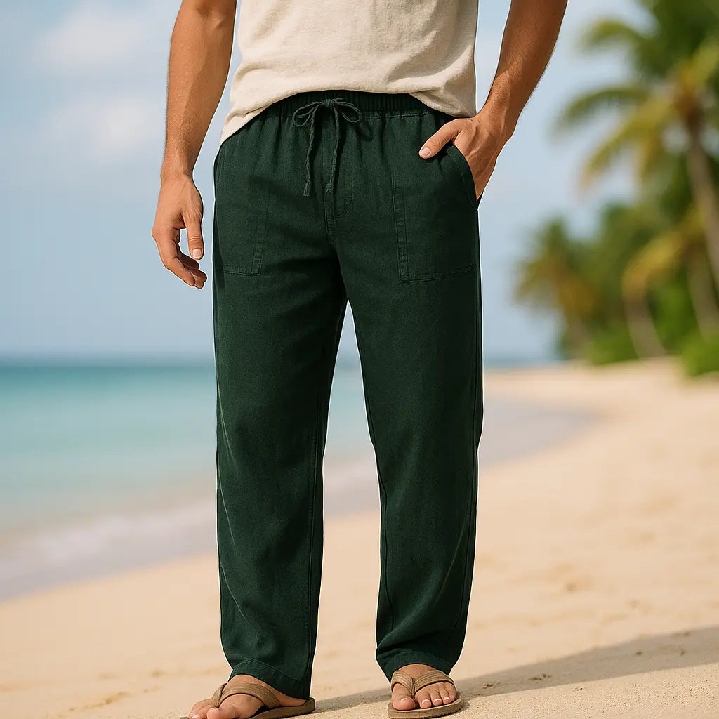 Riva - Linen Cotton Pants - TARHUS
