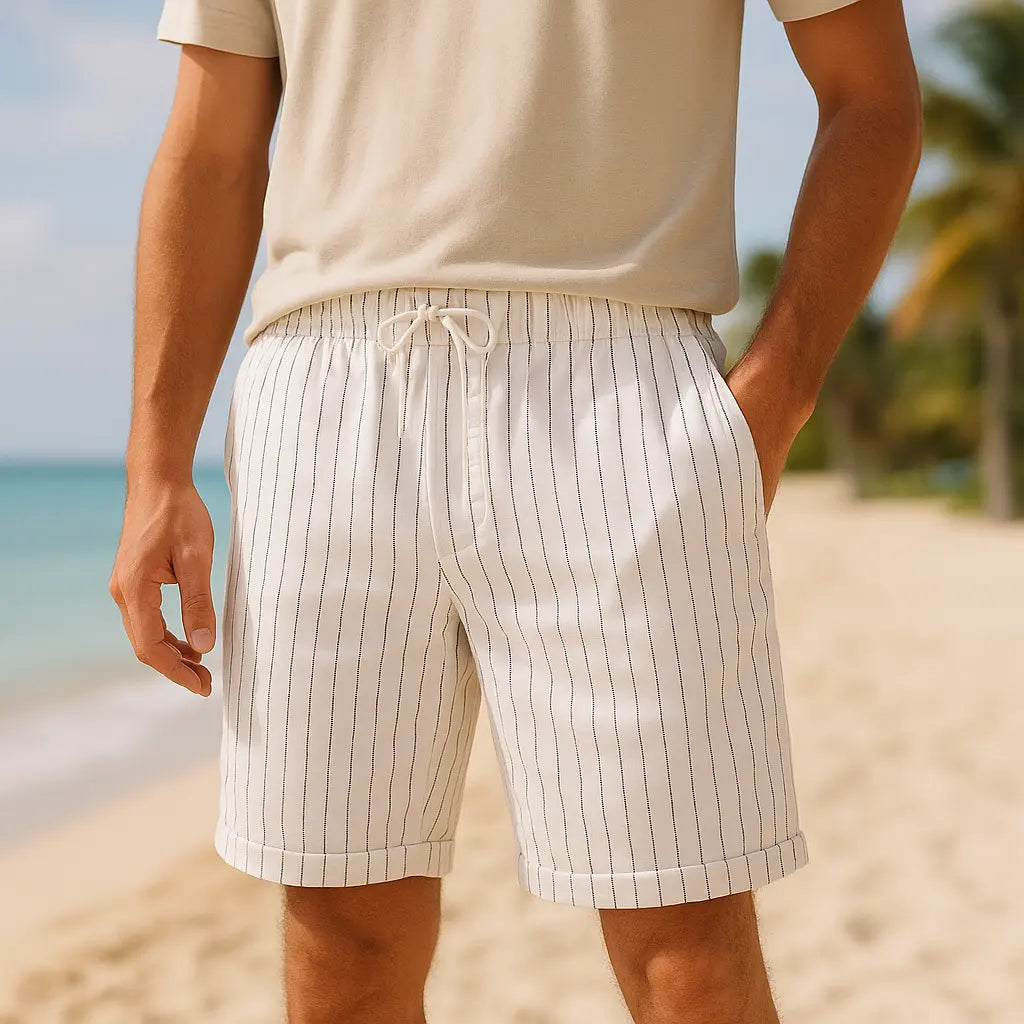 Isolano - Cotton Linen Shorts - TARHUS