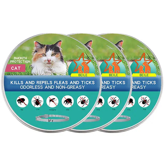 Flea and Tick Control Collar – Cats and Dogs 8 Months Protection - TARHUS