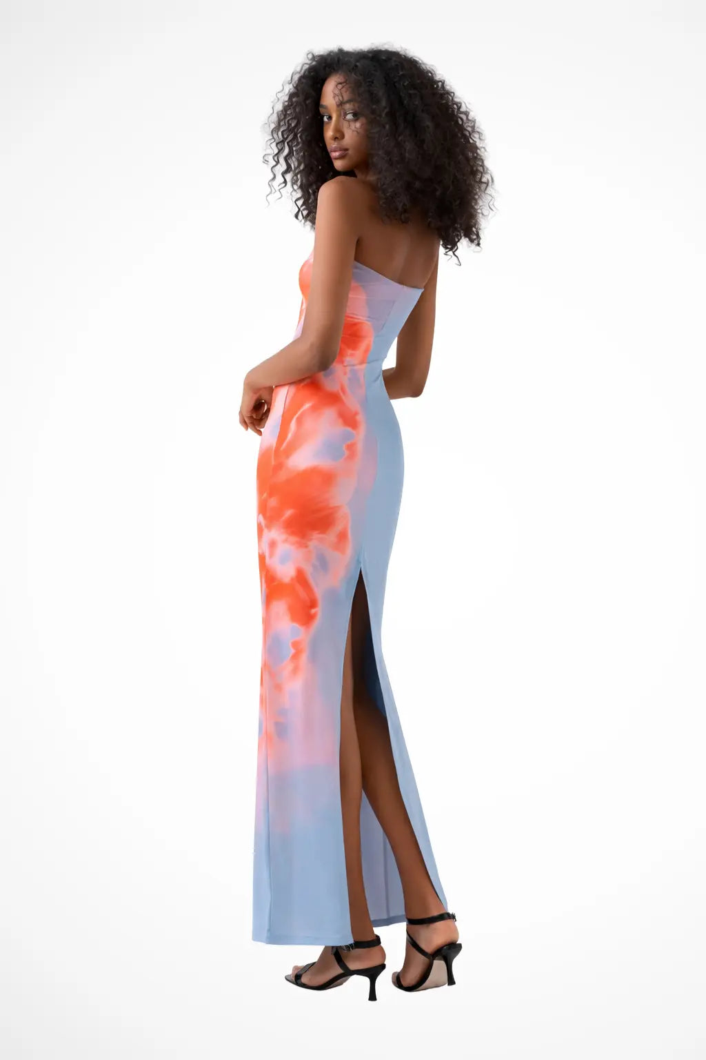 Aurea | Women Strapless Printed Maxi Beach Dress TARHUS Maxi Dress