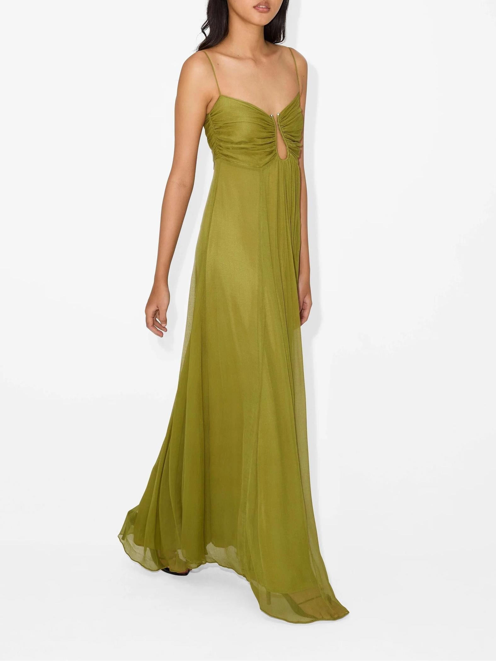 Women's Sleeveless Ruched Bust Keyhole Maxi Dress - Adjustable Straps TARHUS Dresses