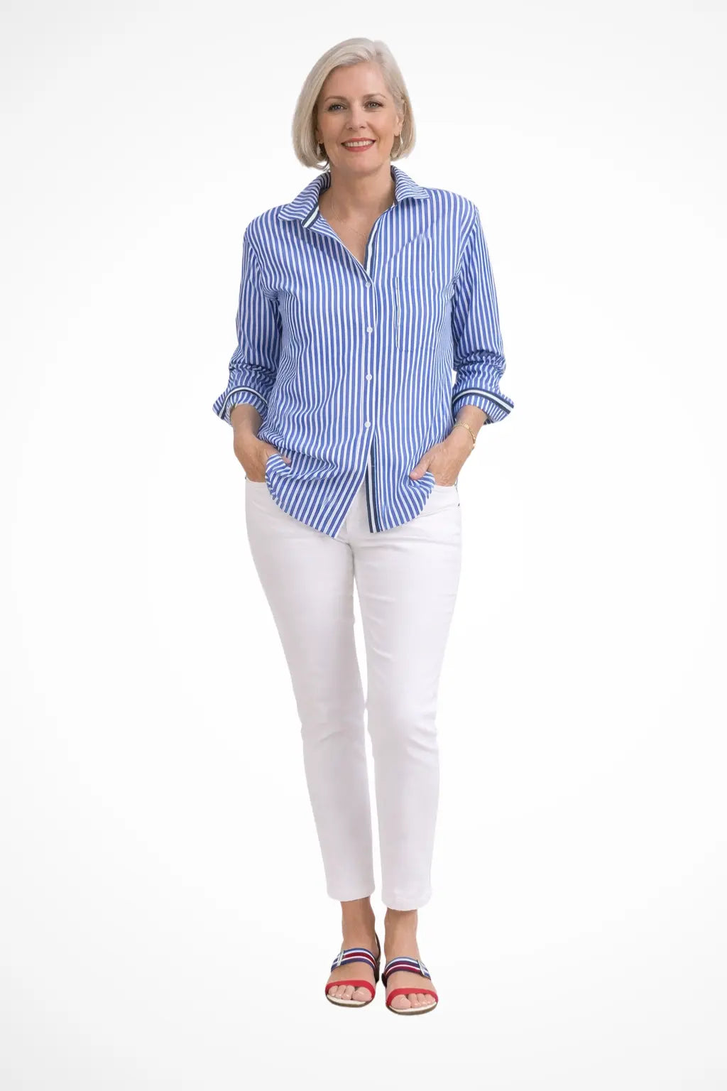 Margot | Women Striped Oversized Long Sleeve Shirt TARHUS
