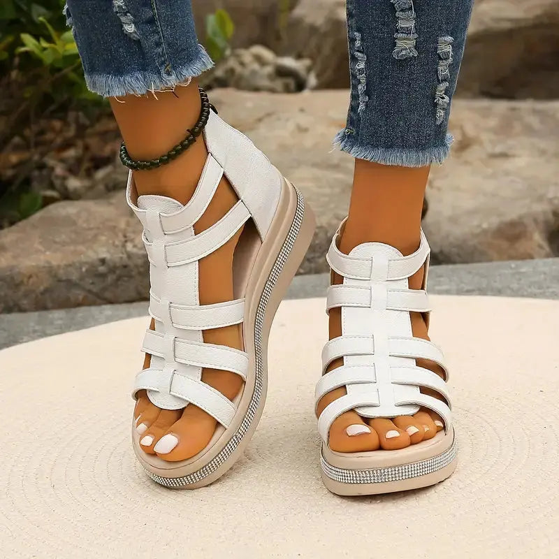 Capri | Orthopedic Gladiator Sandals – Comfortable Summer Sandals with Arch Support TARHUS Women's Shoes