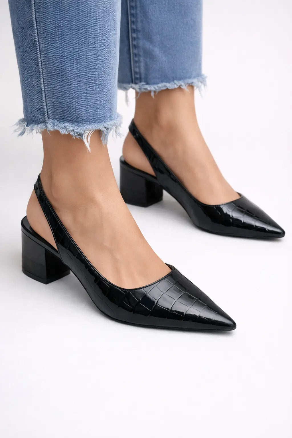 Lila | Women Low Heel Slingback Pointed Toe Pumps TARHUS