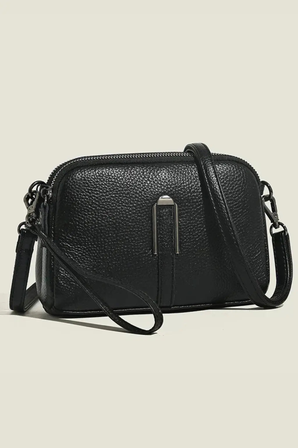 Pella | Women Compact Double Zip Crossbody Shoulder Bag TARHUS
