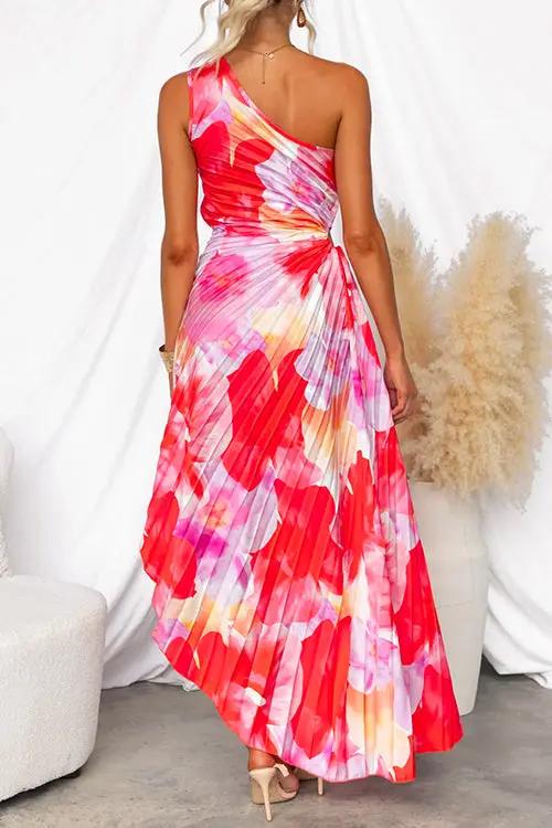 Kacie - Pleated Summer Maxi Dress - TARHUS