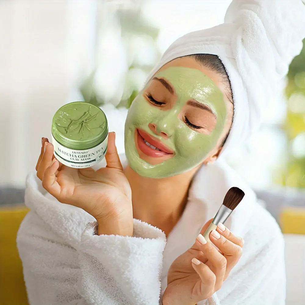 Matcha Green Tea Clay Mask – Cleansing & Moisturizing - TARHUS
