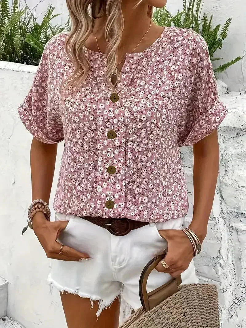 Amelia | Wildflower Notch Blouse TARHUS Default