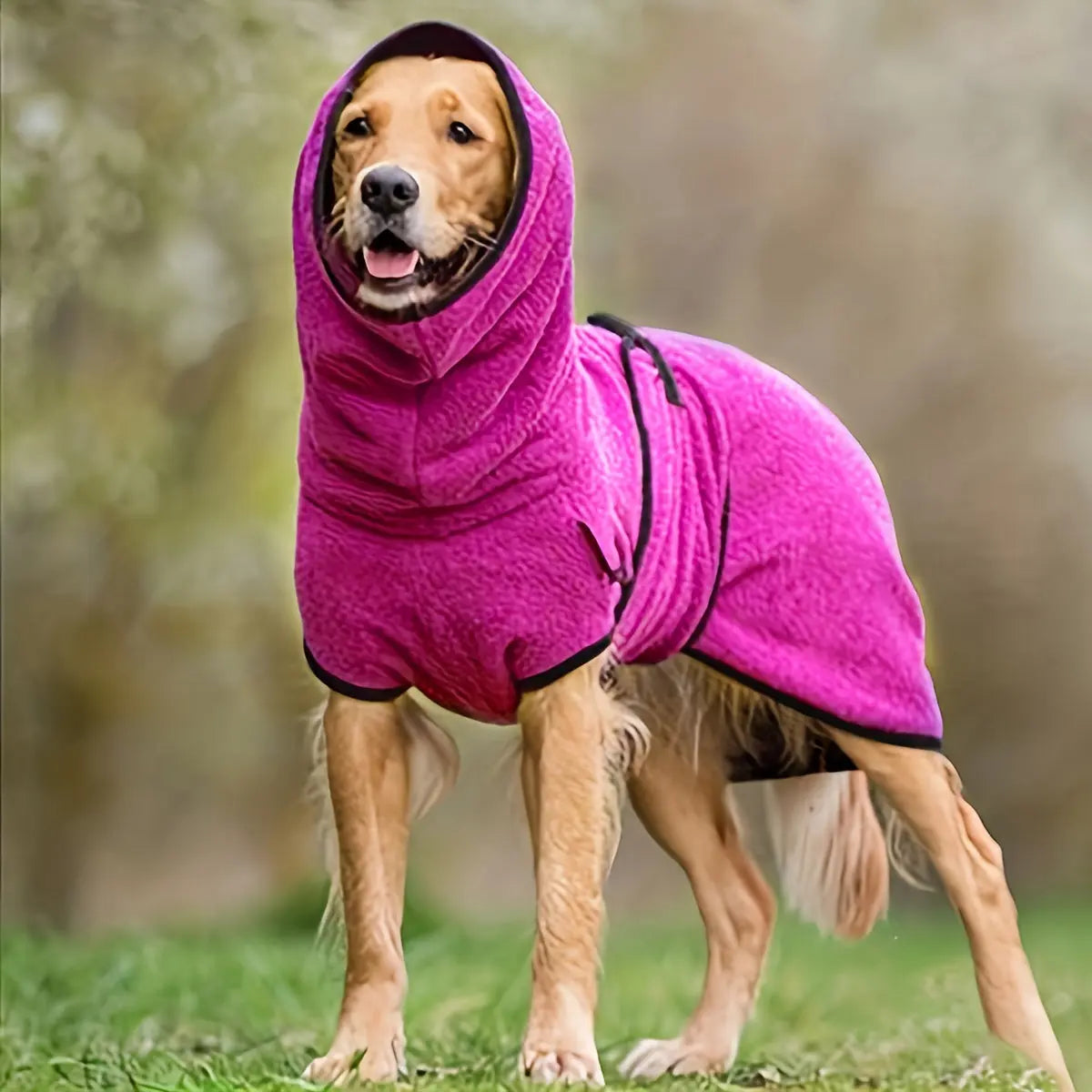 Fleece-Lined Dog Jacket Hoodie – Warm Winter Pet Jumper - TARHUS