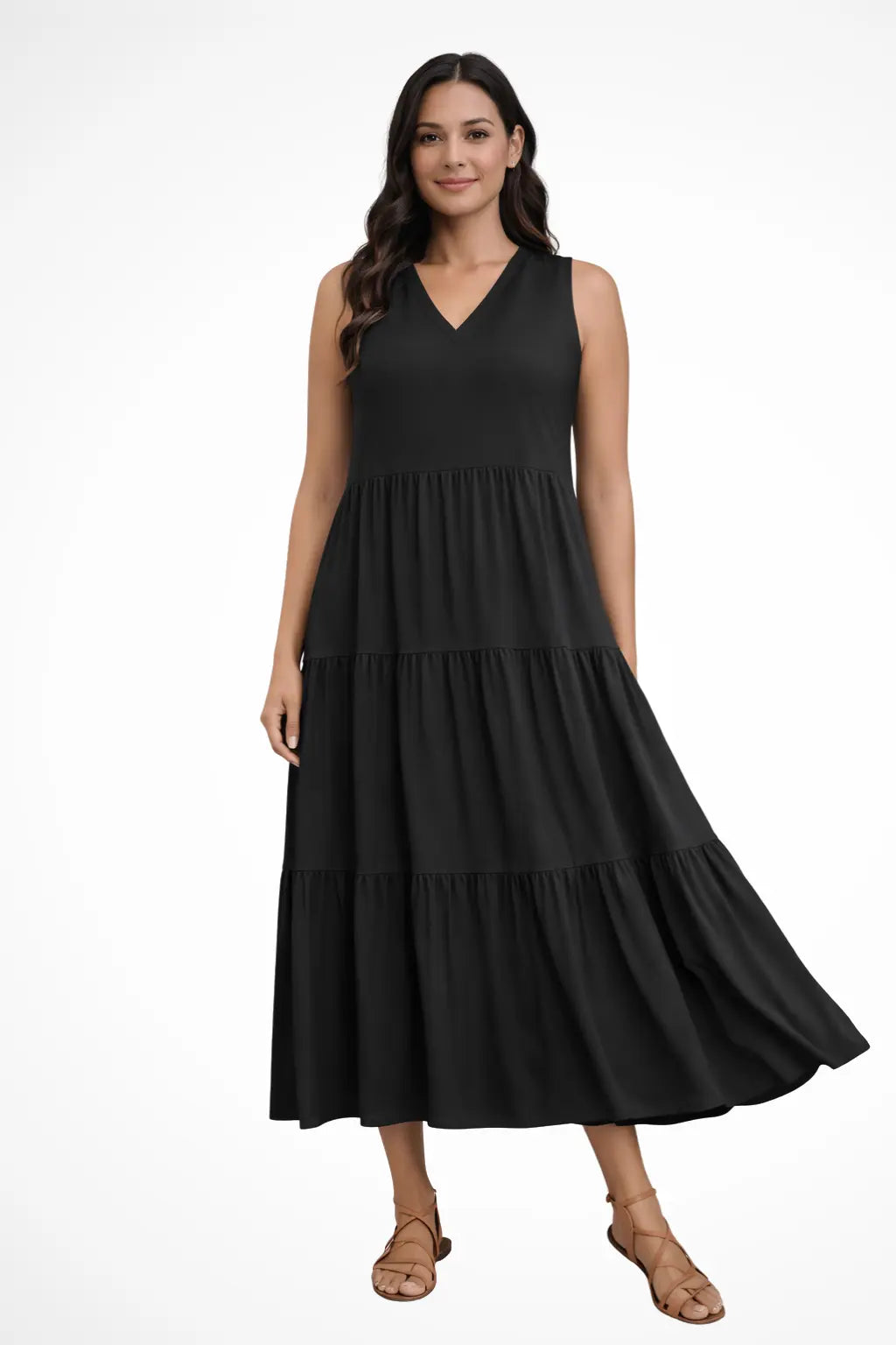 Florence | Women’s Sleeveless Tiered Maxi Summer Dress TARHUS