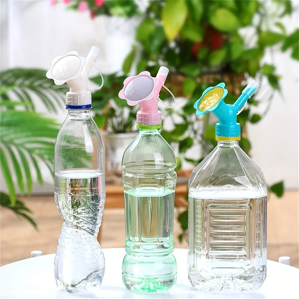 Dual-Use Watering Bottle Nozzle – Fits Standard Soda Bottles, Versatile Spray Head TARHUS Garden