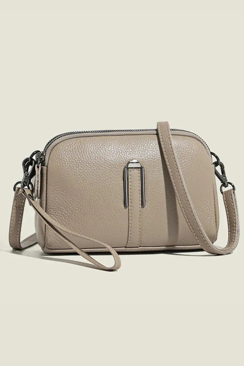 Pella | Women Compact Double Zip Crossbody Shoulder Bag TARHUS