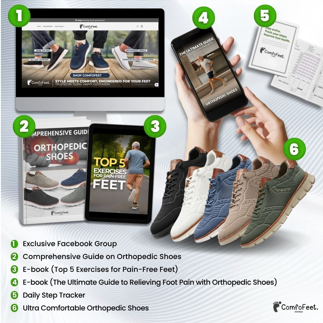 Healthy & Supportive Walking Shoes – All-Day Balance & Comfort | ComfyWalk TARHUS Men Shoes