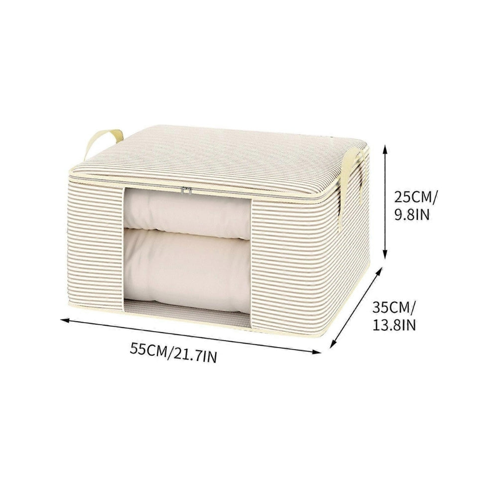 Classic Striped Foldable Storage Bag for Clothes & Home Organisation TARHUS Living Room Storage