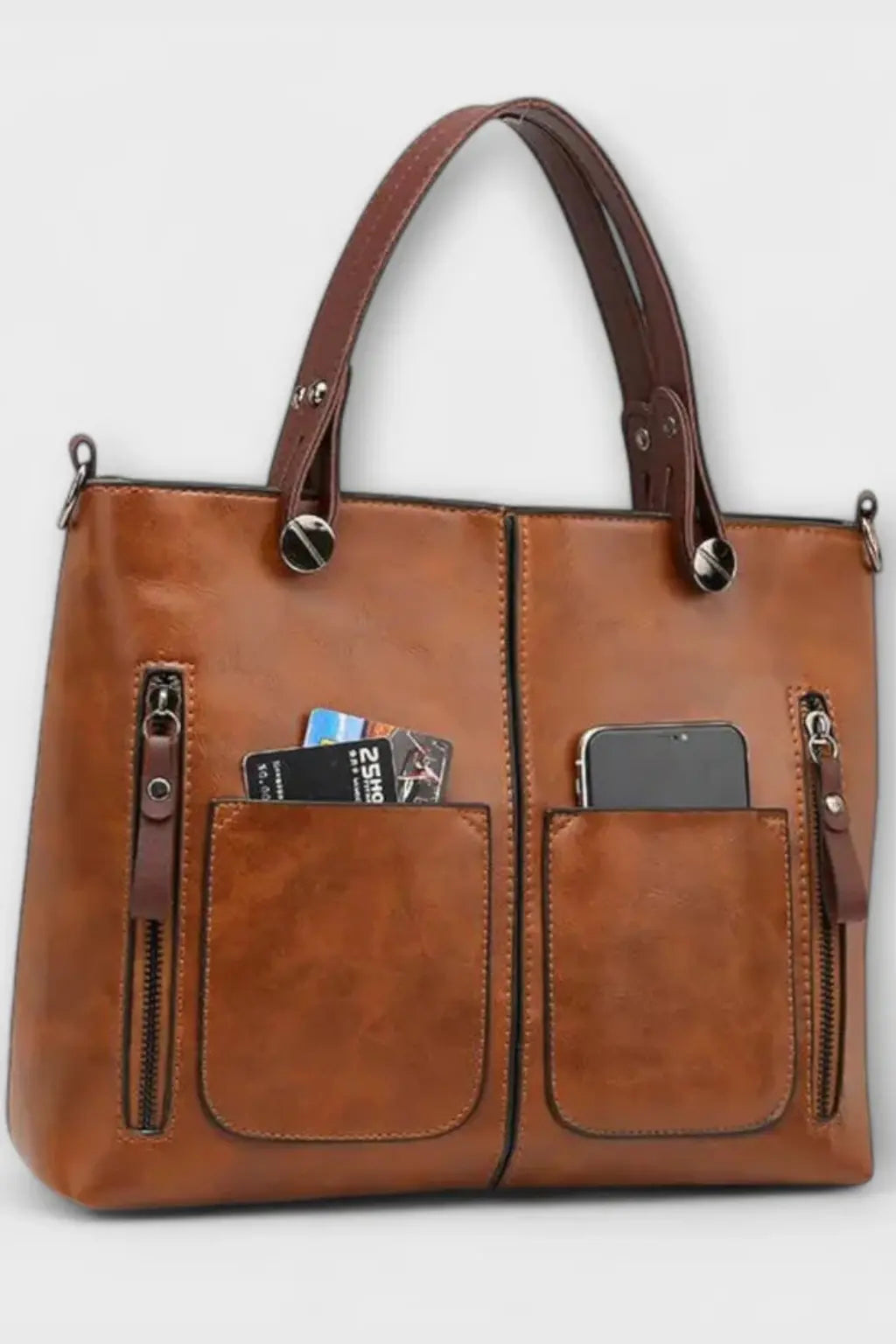 Seraphina | Women Multi Pocket Structured Tote Bag TARHUS