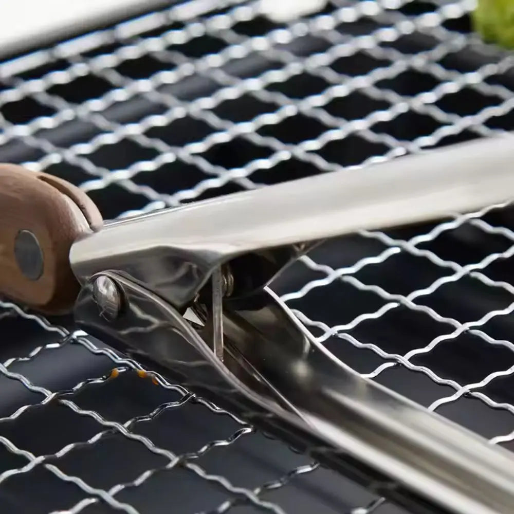 Wood & Steel Kitchen Tongs | Precision Grip – Everyday Cooking Control TARHUS Cooking Utensils