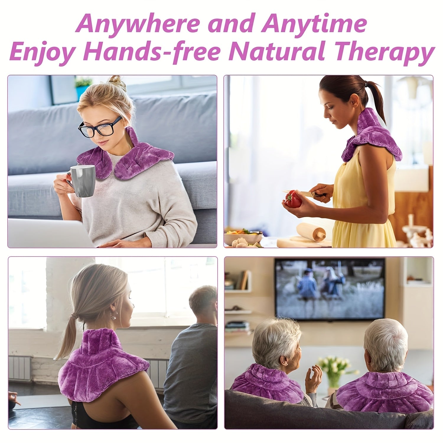 Microwavable Neck & Shoulder Heating Pad – Soft Comfort Wrap for Relaxation TARHUS Care & Health