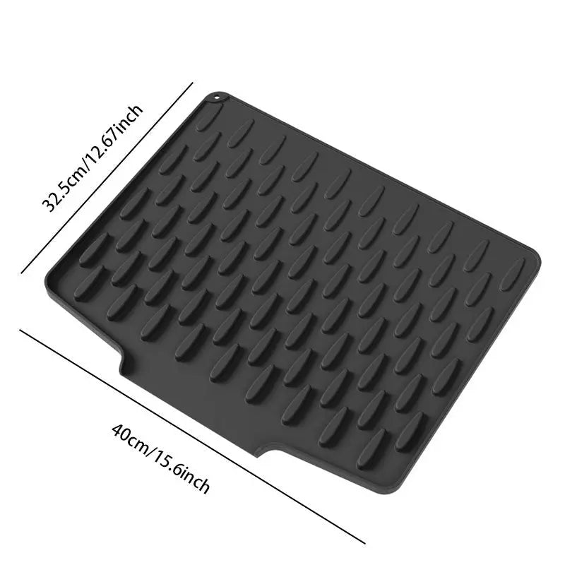 Sloped Silicone Draining Mat – Heat-Proof & Non-Slip - TARHUS