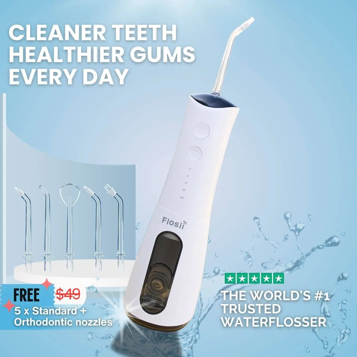 Flosii - Portable Water Flosser - TARHUS