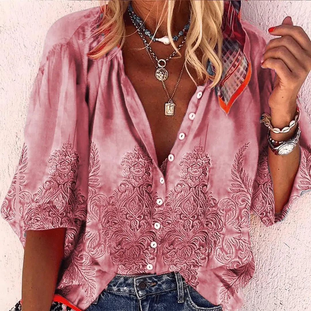 Alana™ | Elegant Printed Shirt - TARHUS