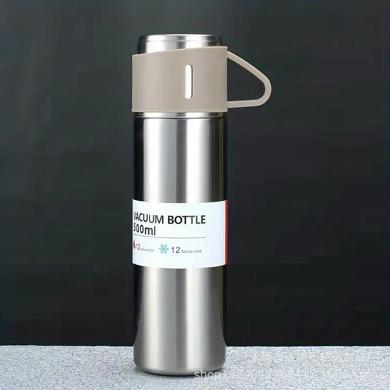 BrewMate | 500ml Stainless Steel Thermal Mug – Vacuum Insulated with Cup TARHUS Kitchen Accessories