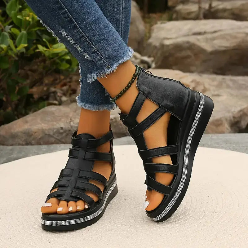 Capri | Orthopedic Gladiator Sandals – Comfortable Summer Sandals with Arch Support TARHUS Women's Shoes