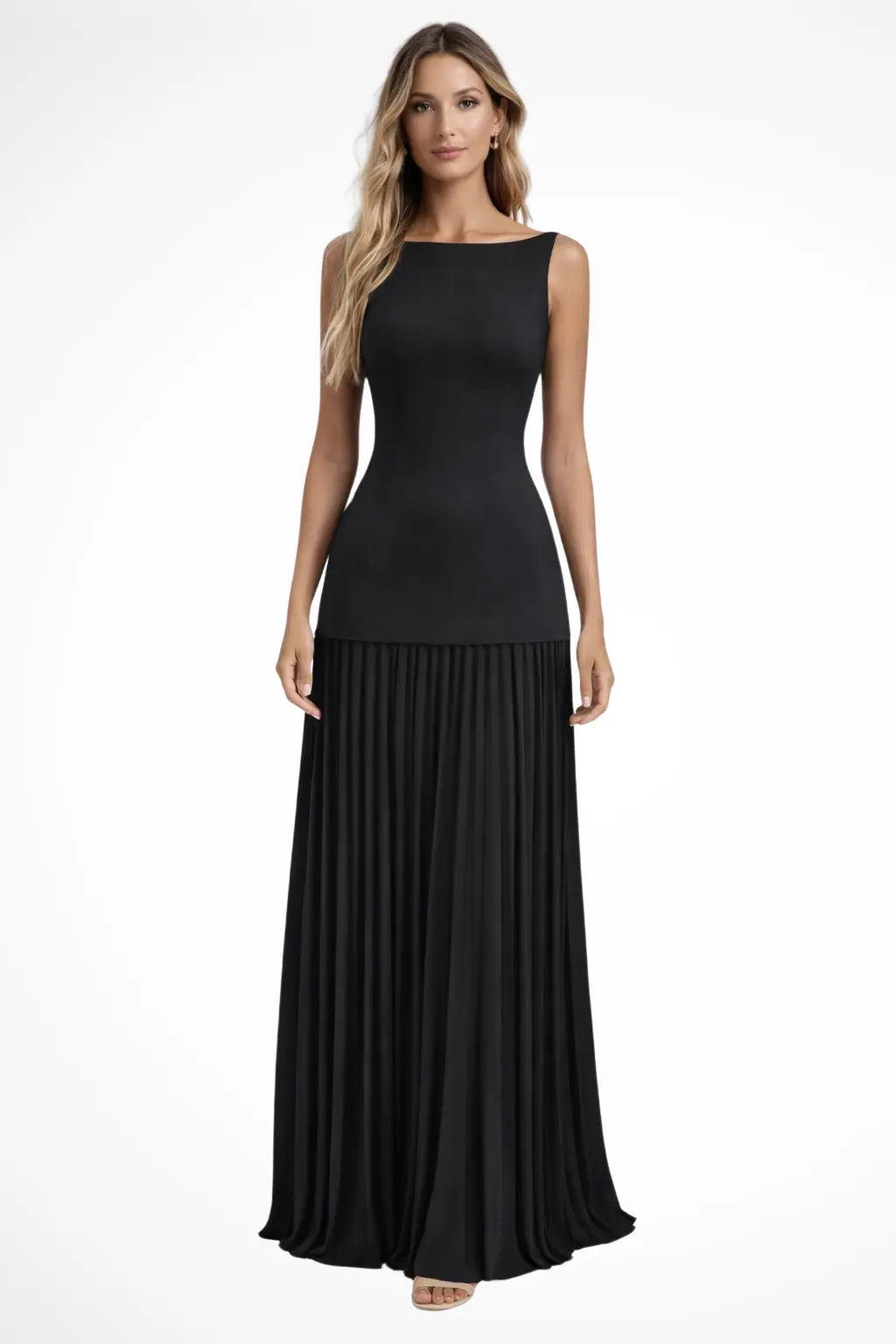 Eline | Women Elegant Pleated Formal Maxi Dress TARHUS