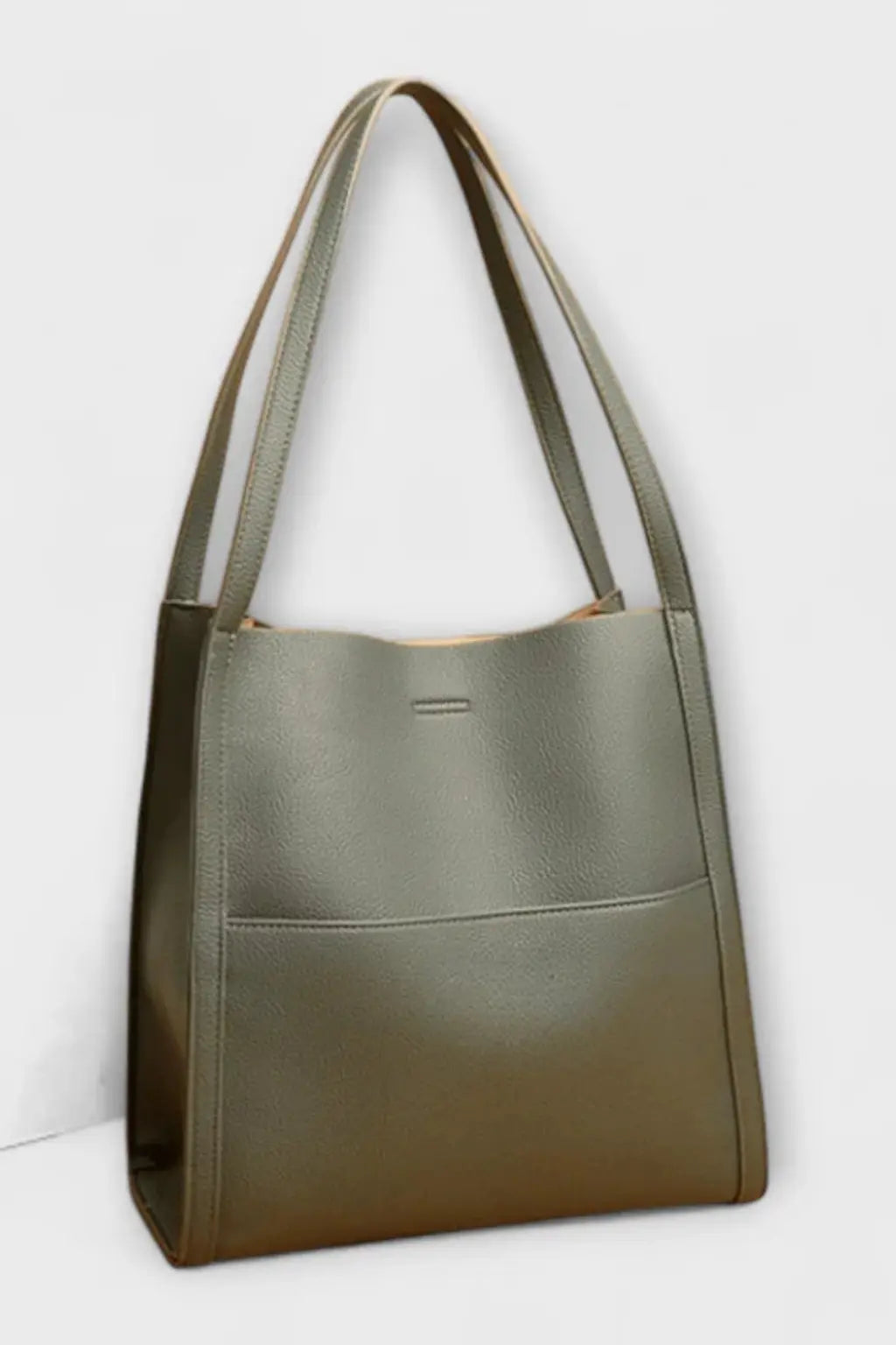 Neva | Women Structured Front Pocket Textured Tote Shoulder Bag TARHUS