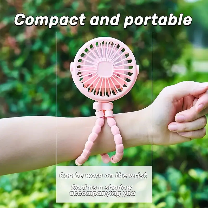 Portable USB Rechargeable Octopus Fan – Flexible Handheld Electric Mini Fan for Desk TARHUS Electronics & Gadgets