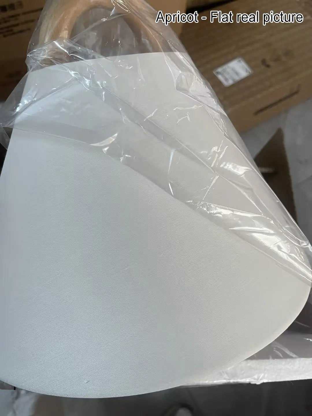 Modern Original Solid Wood Pleated Semi-Circle 1-Light Wall Sconce Lamp - TARHUS