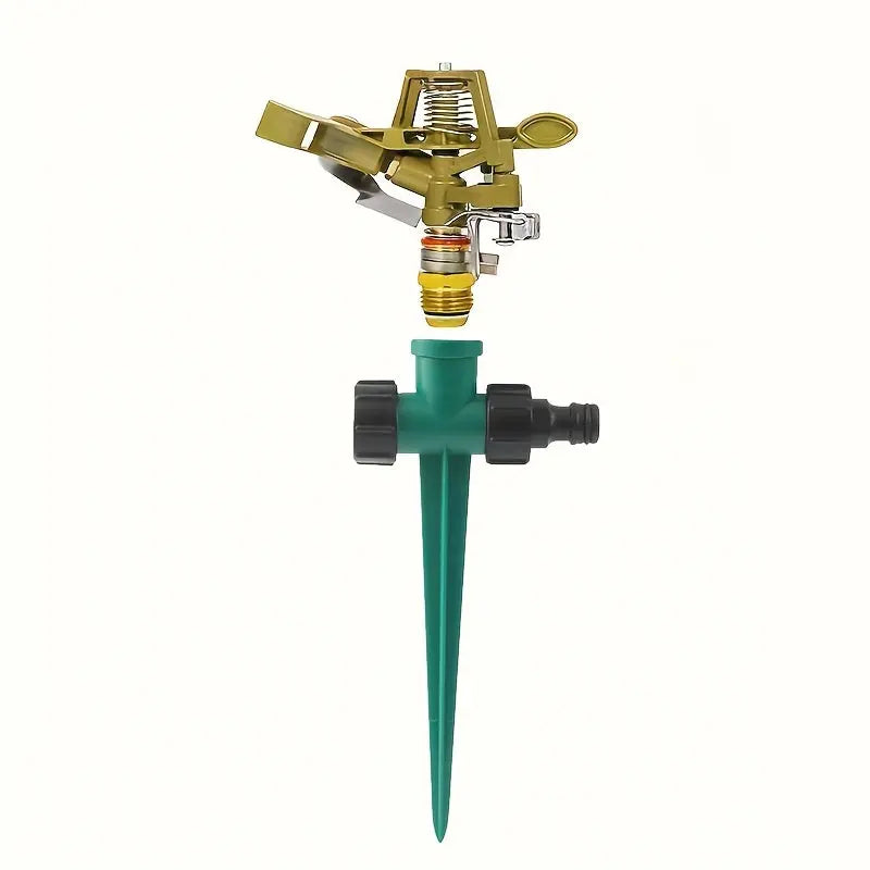 AquaFlow | Zinc Alloy 360° Rotating Lawn Sprinkler with Adjustable Nozzle TARHUS Garden