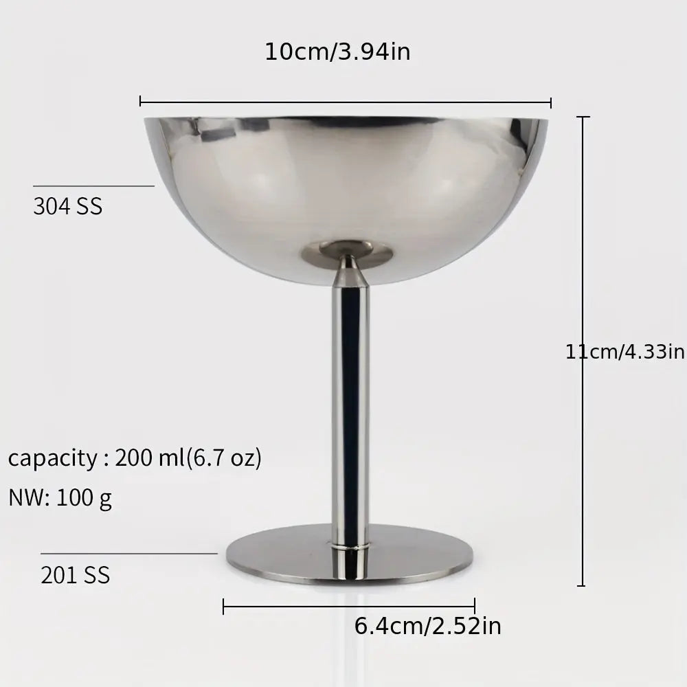 Stainless Steel Ice Cream Cup | Elegant Dessert Bowl for Sweets TARHUS Kitchen & Dining