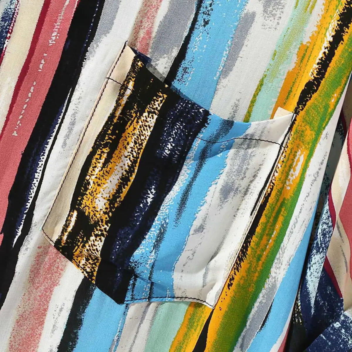 Heel | Abstract Artisanal Print Shirt - TARHUS