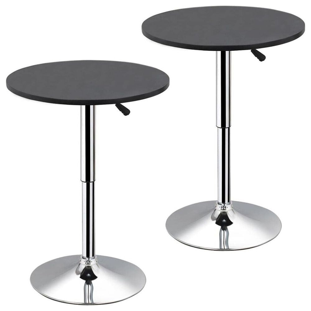 Outdoor Bistro Table and Chairs Set – 2-Piece Raised Pub Patio Set with Round Table, Weather-Resistant Design - TARHUS